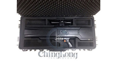 Bateria 50W 1500M Drone Jamming Gun dos ventiladores de refrigeração 24V 10Ah