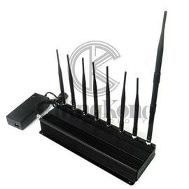 Jammer de controle remoto do sinal de 8 antenas com 2.4G 5.8G ou GPS Lojack